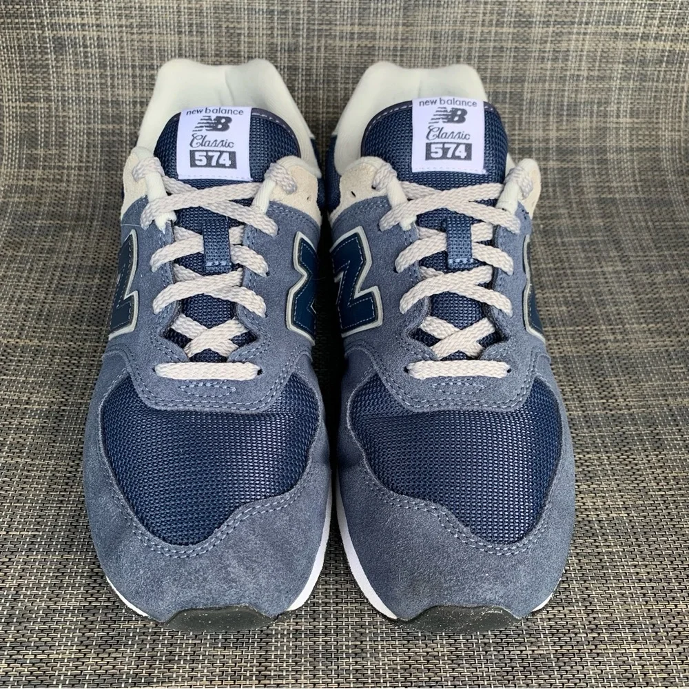New Balance Kids Sneakers in Blue and Cream